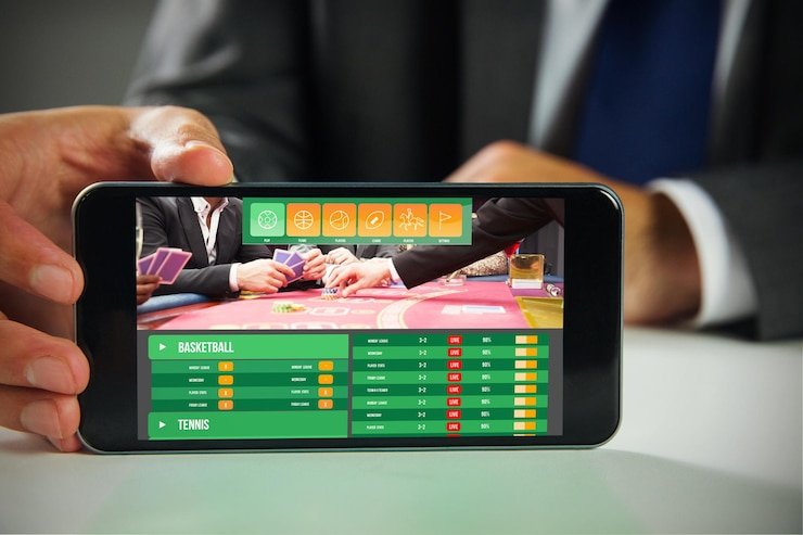 Antarmuka aplikasi mobile slottailand menampilkan menu permainan dan opsi deposit